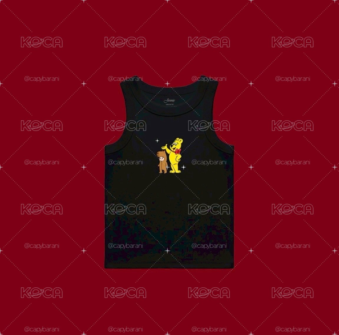 現貨✨JENNIE x Haribo 小熊軟糖背心-黑L