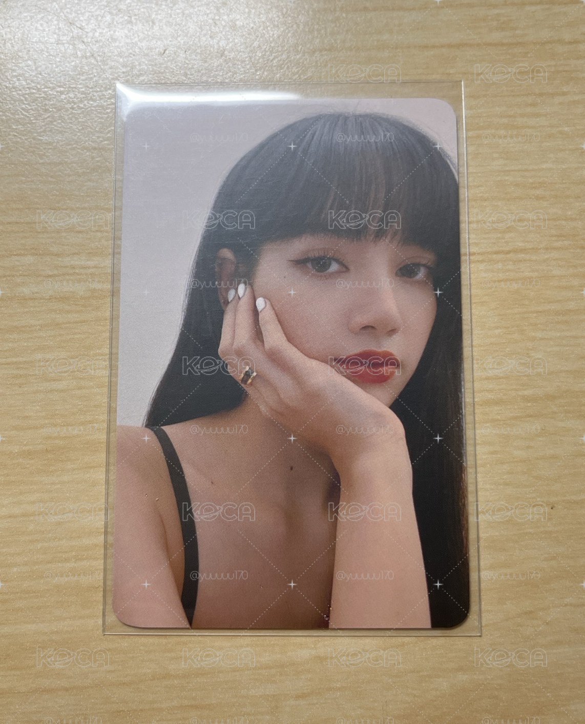 退坑售 BLACKPINK LISA THE ALBUM k4特典卡