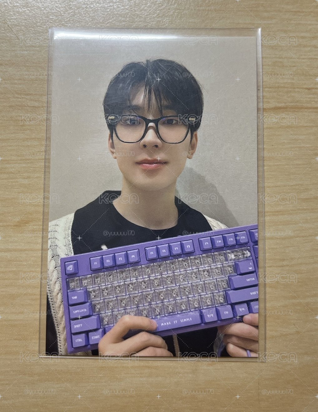 退坑售 SEVENTEEN WONWOO全圓佑 鍵盤周邊卡