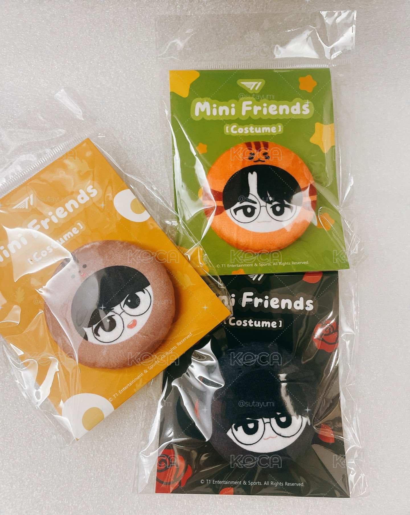 T1 Mini Friends 軟胸針 DOF一組