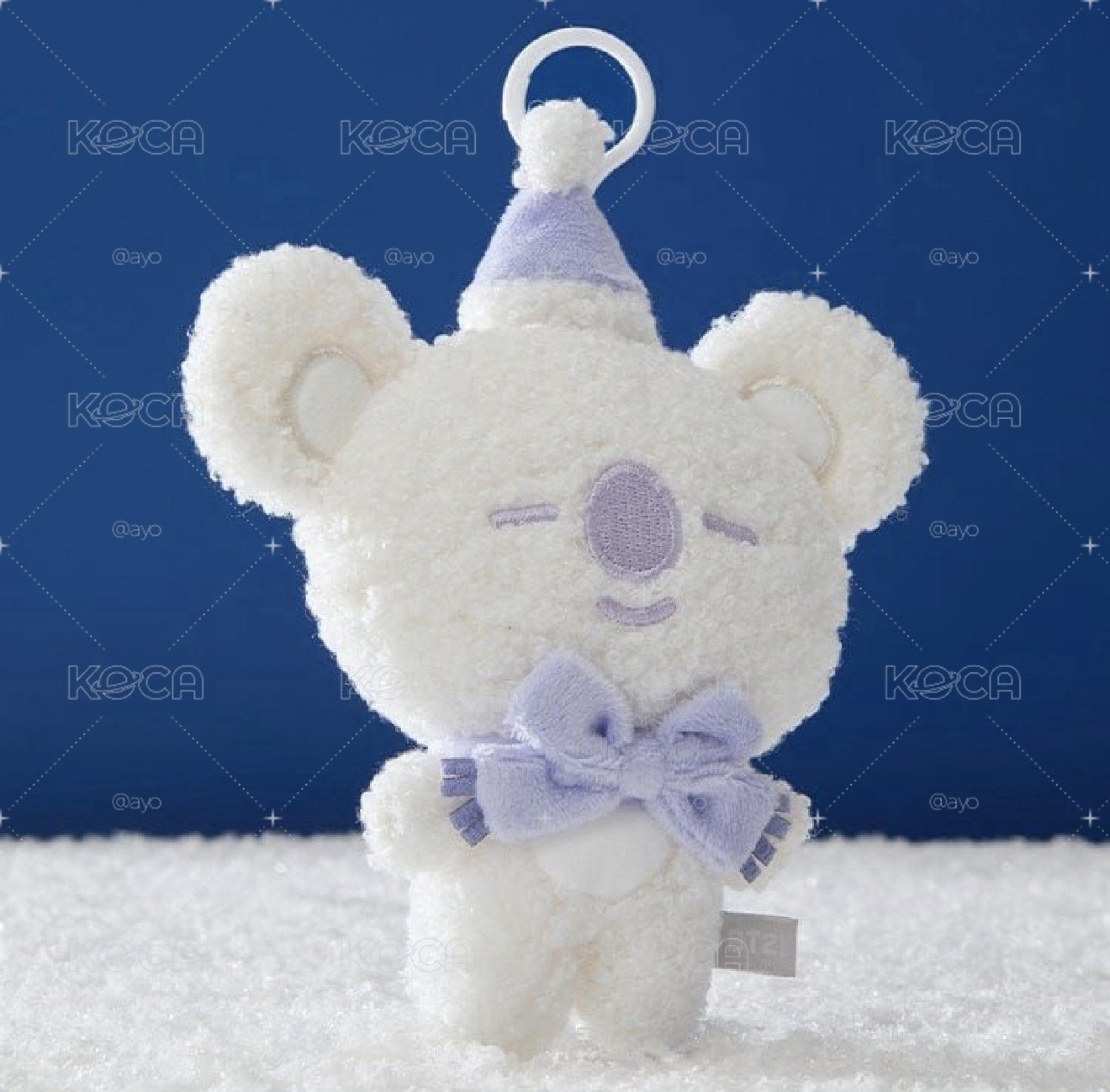 BT21 SNOWMAN PLUSH KEYRING