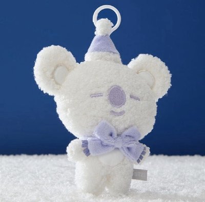 BT21 SNOWMAN PLUSH KEYRING