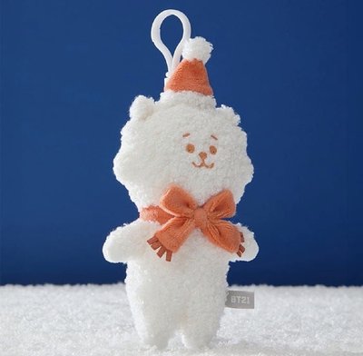 BT21 SNOWMAN PLUSH KEYRING