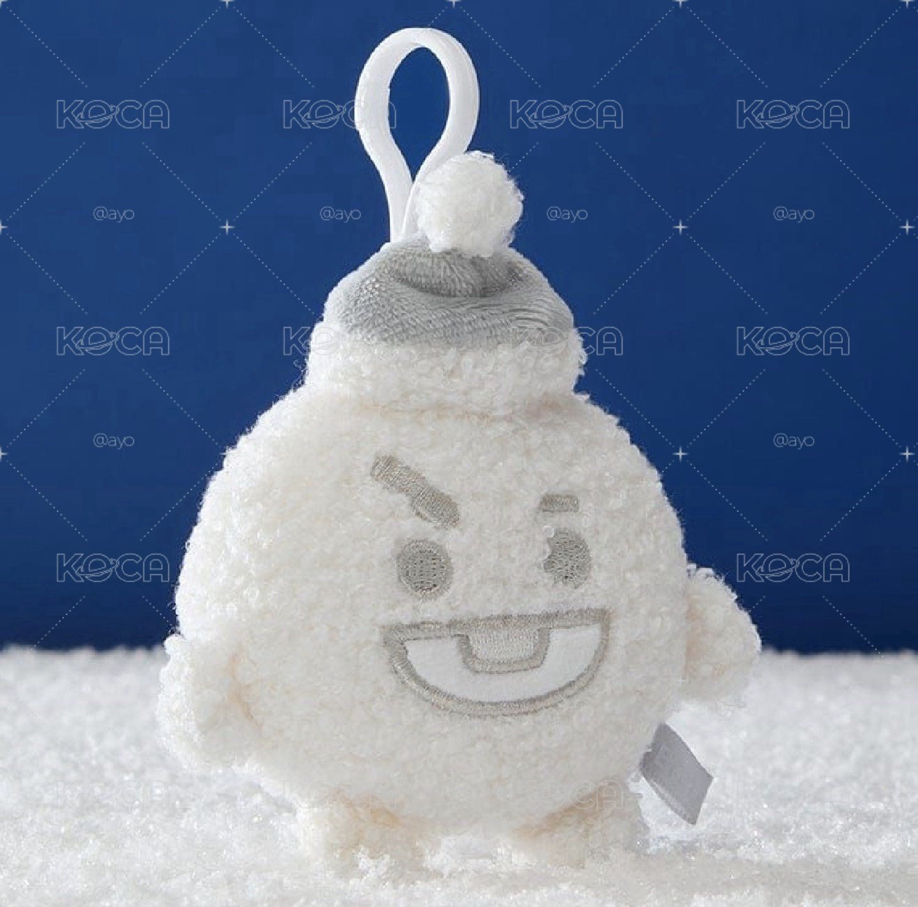 BT21 SNOWMAN PLUSH KEYRING