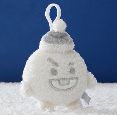 BT21 SNOWMAN PLUSH KEYRING