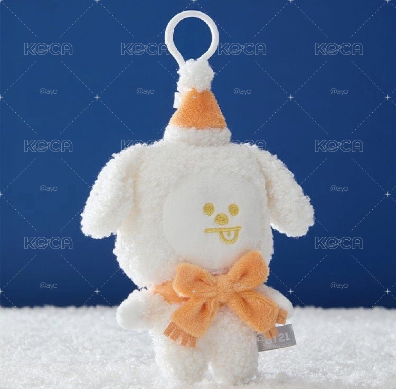 BT21 SNOWMAN PLUSH KEYRING