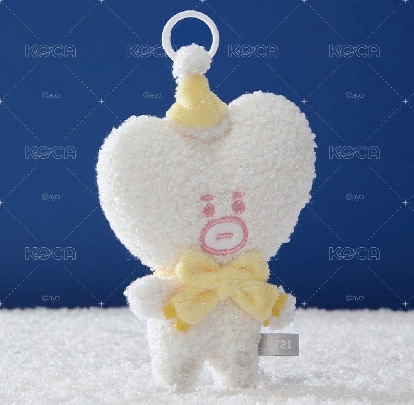 BT21 SNOWMAN PLUSH KEYRING