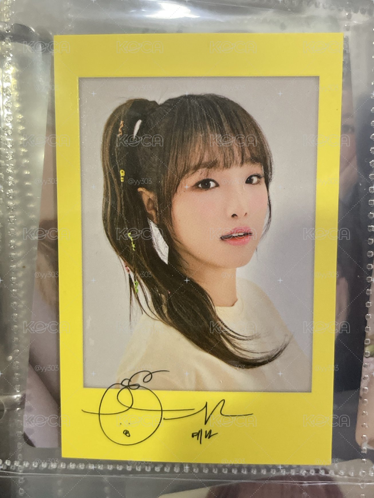 izone yena 崔叡娜 拍立得