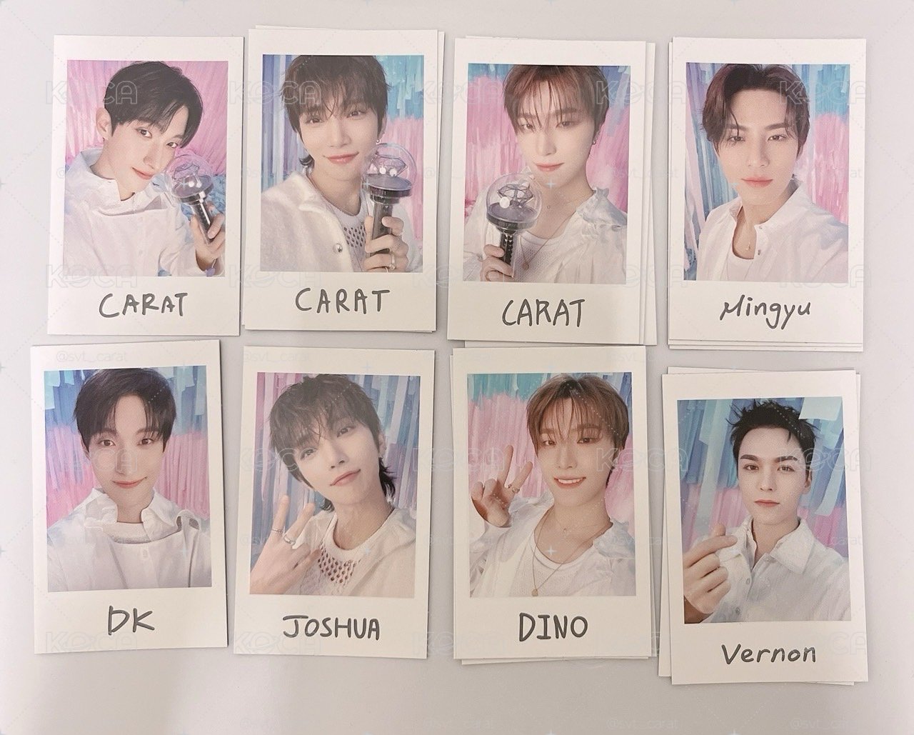 SEVENTEEN 日本FM YAKUSOKU 飯咪周邊  INSTANT PHOTO STICKER CARD 拍立得
