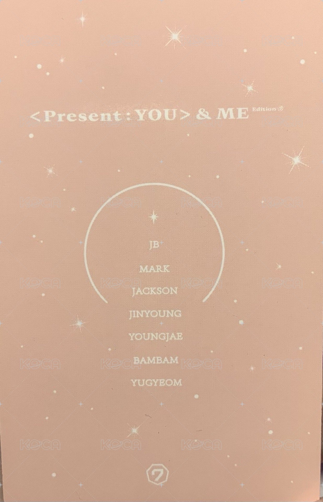 &ME Edition 專輯卡  背面
