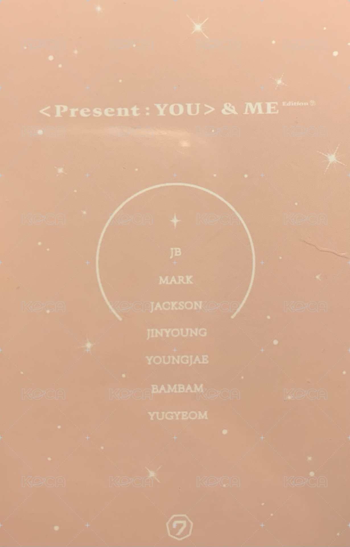 &ME Edition 專輯卡  背面