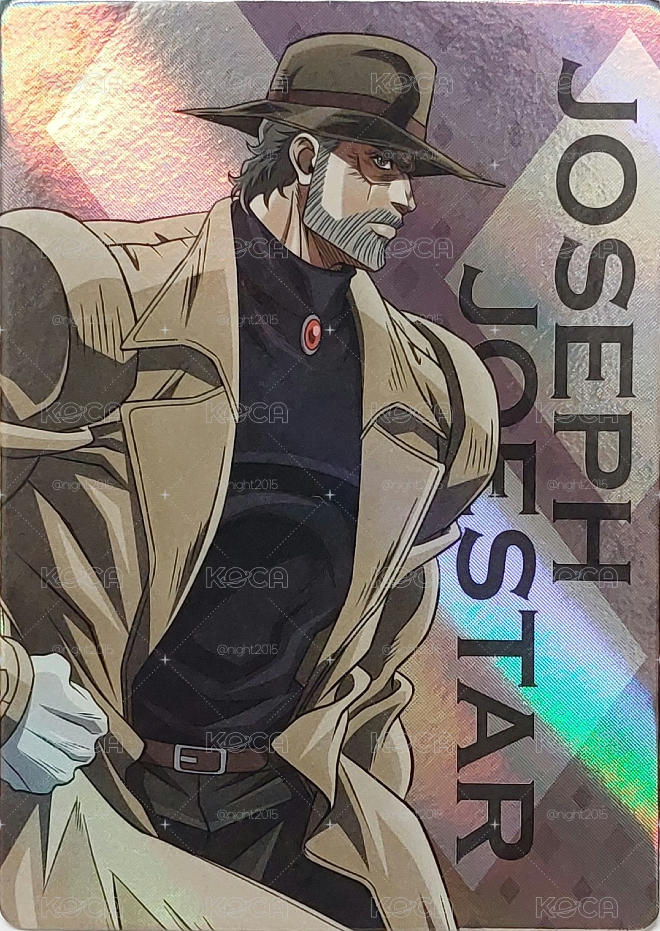 現貨 第三部抽卡機小卡 喬瑟夫喬斯達 JOJO的奇妙冒險 星塵遠征軍 老二喬