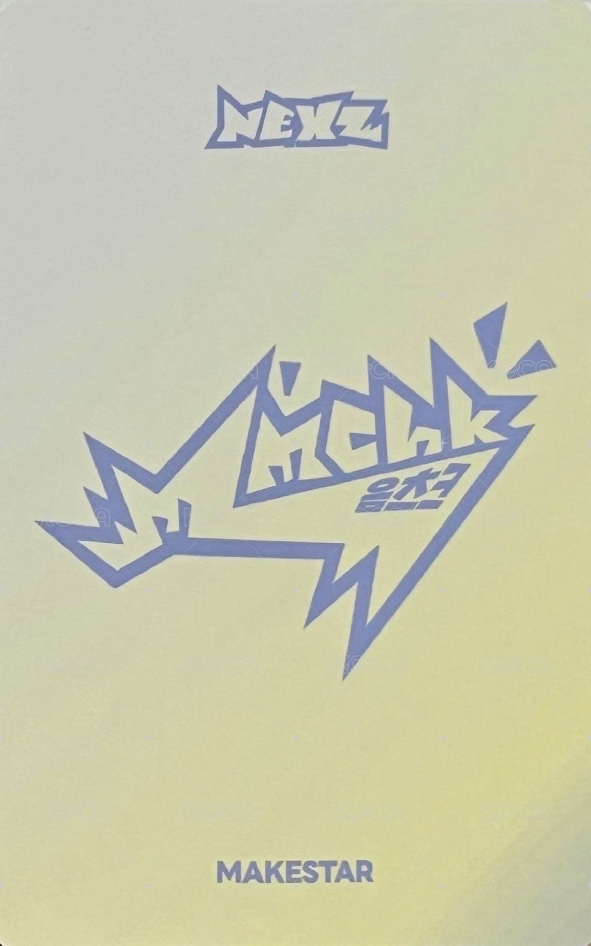 Mmchk ms 幸運卡  背面