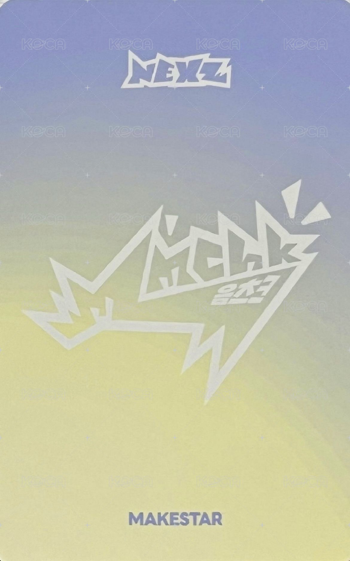 Mmchk ms 幸運卡  背面
