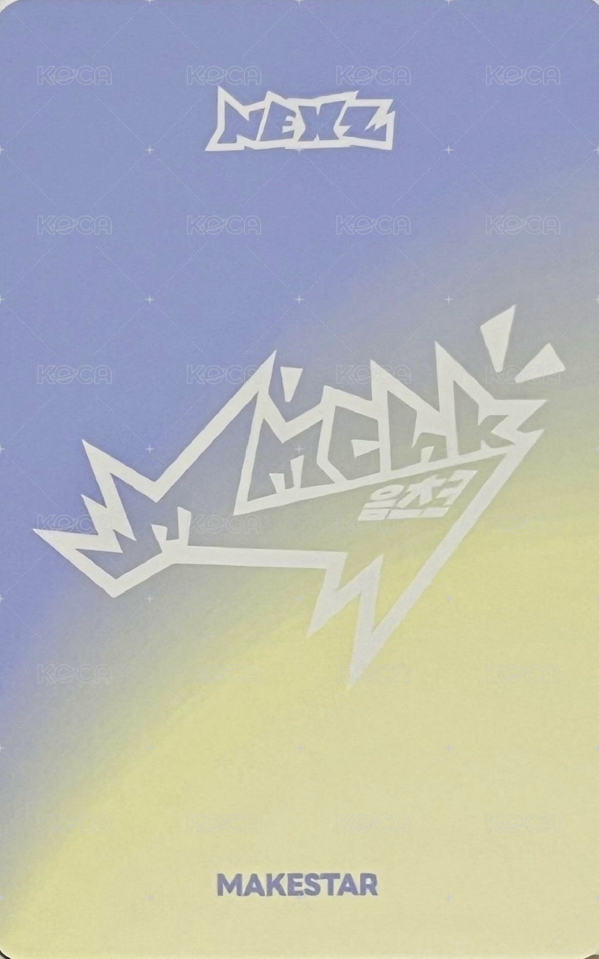 Mmchk ms 幸運卡  背面