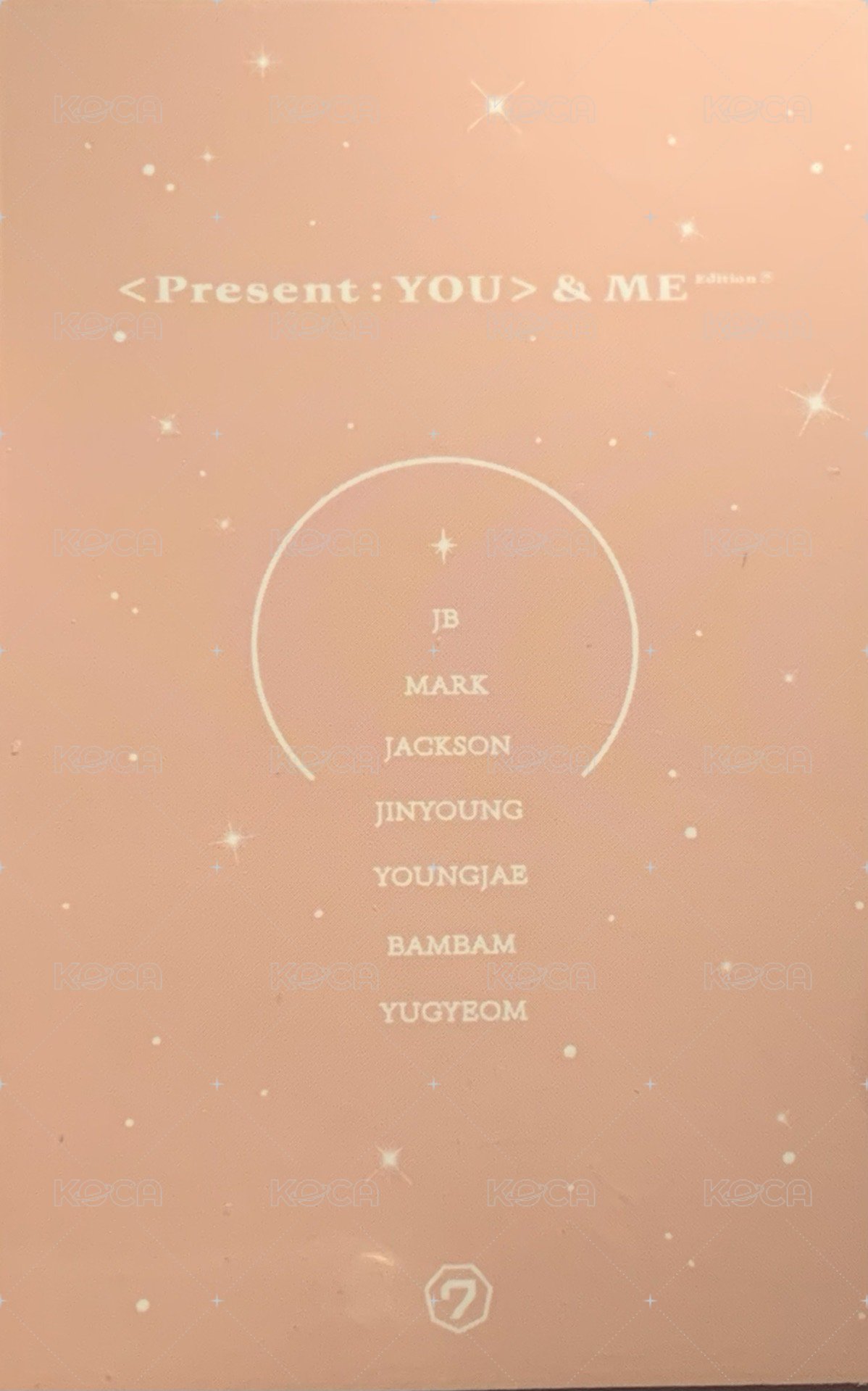 &ME Edition 專輯卡  背面