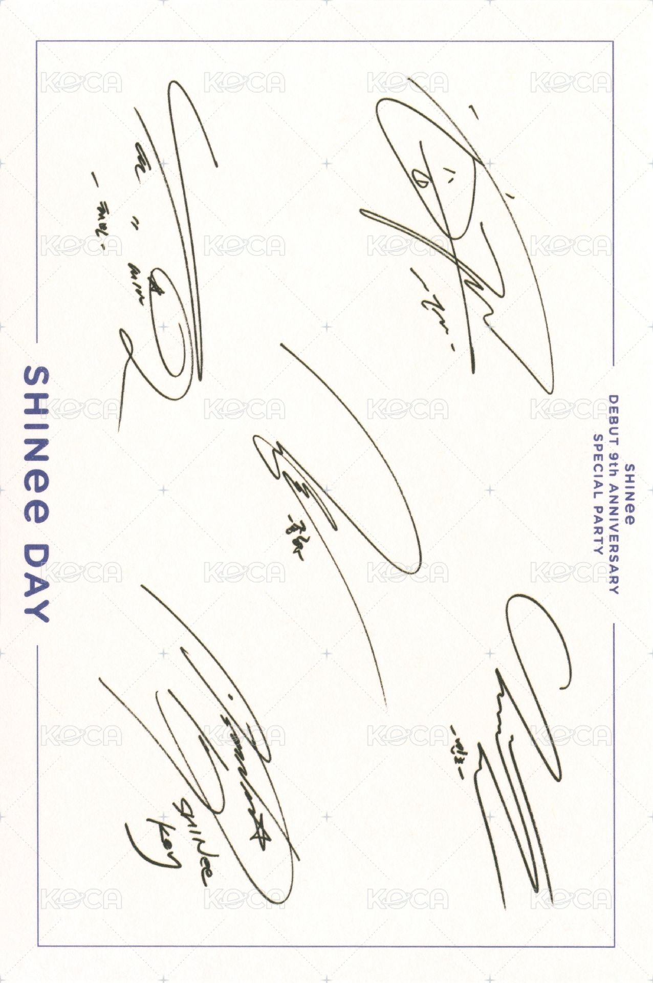 2017 SHINee DAY 明信片  背面