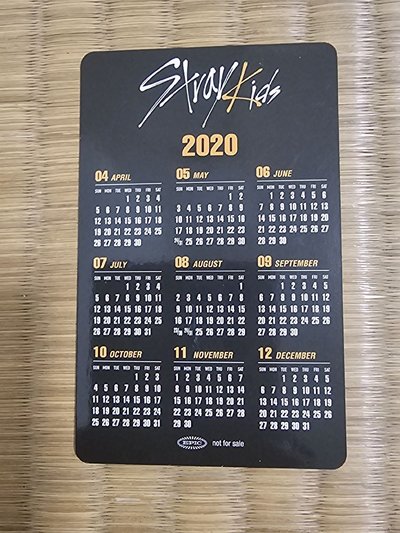 SKZ2020 專輯卡 特典年曆卡