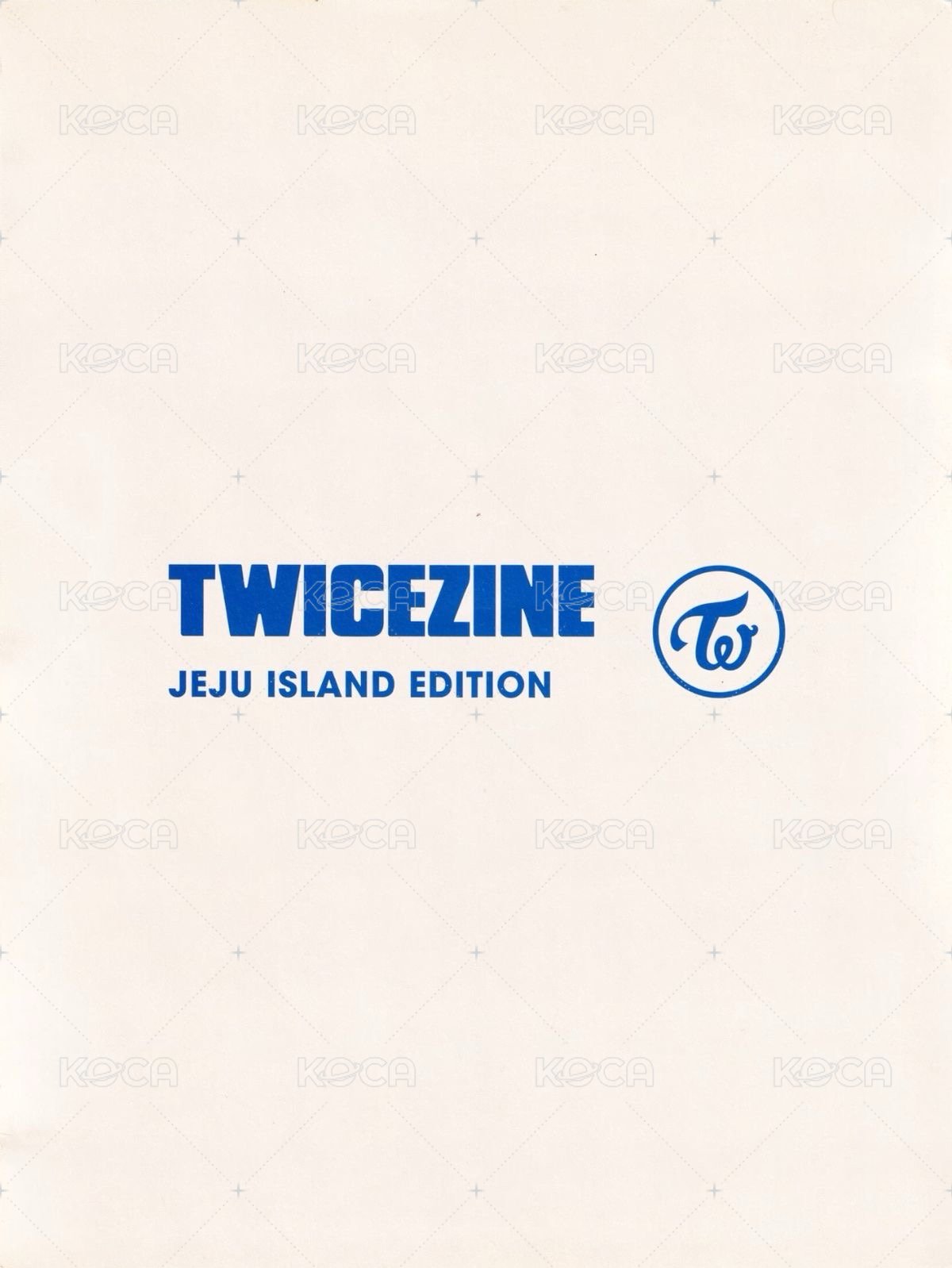 TWICEZINE JEJU Ed. 海報  背面