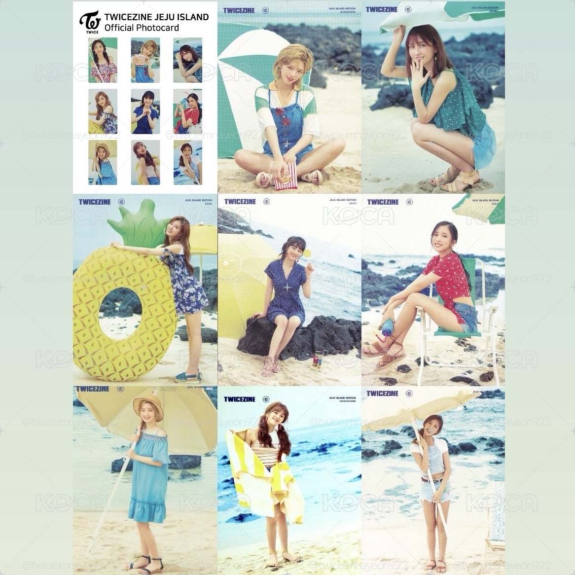 TWICEZINE JEJU ISLAND 小卡海報組☀️