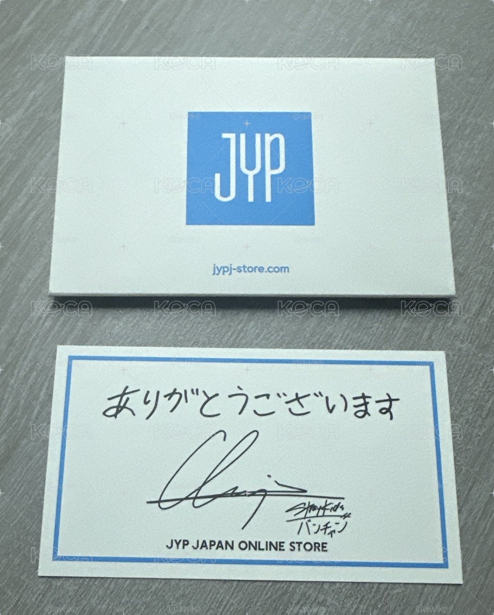 方燦JYP JAPAN感謝卡