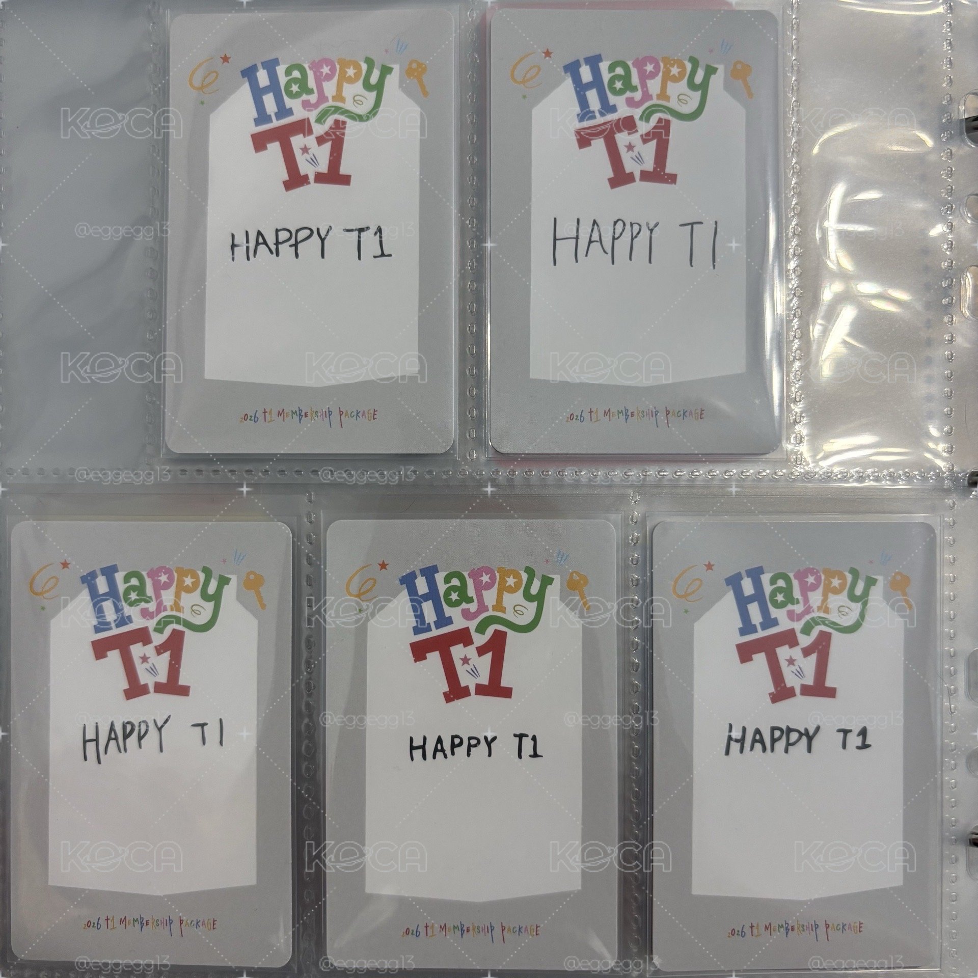 26 T1 happy 會員禮 年曆卡