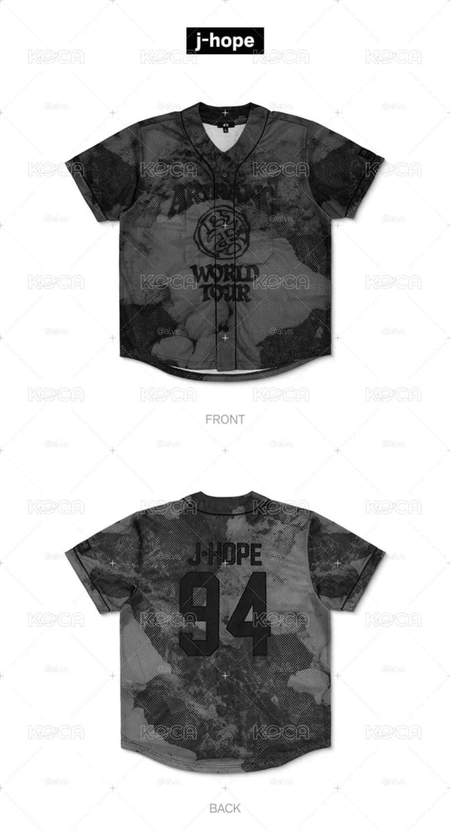 BTS 阿里郎 韓版球衣 M（J-HOPE）