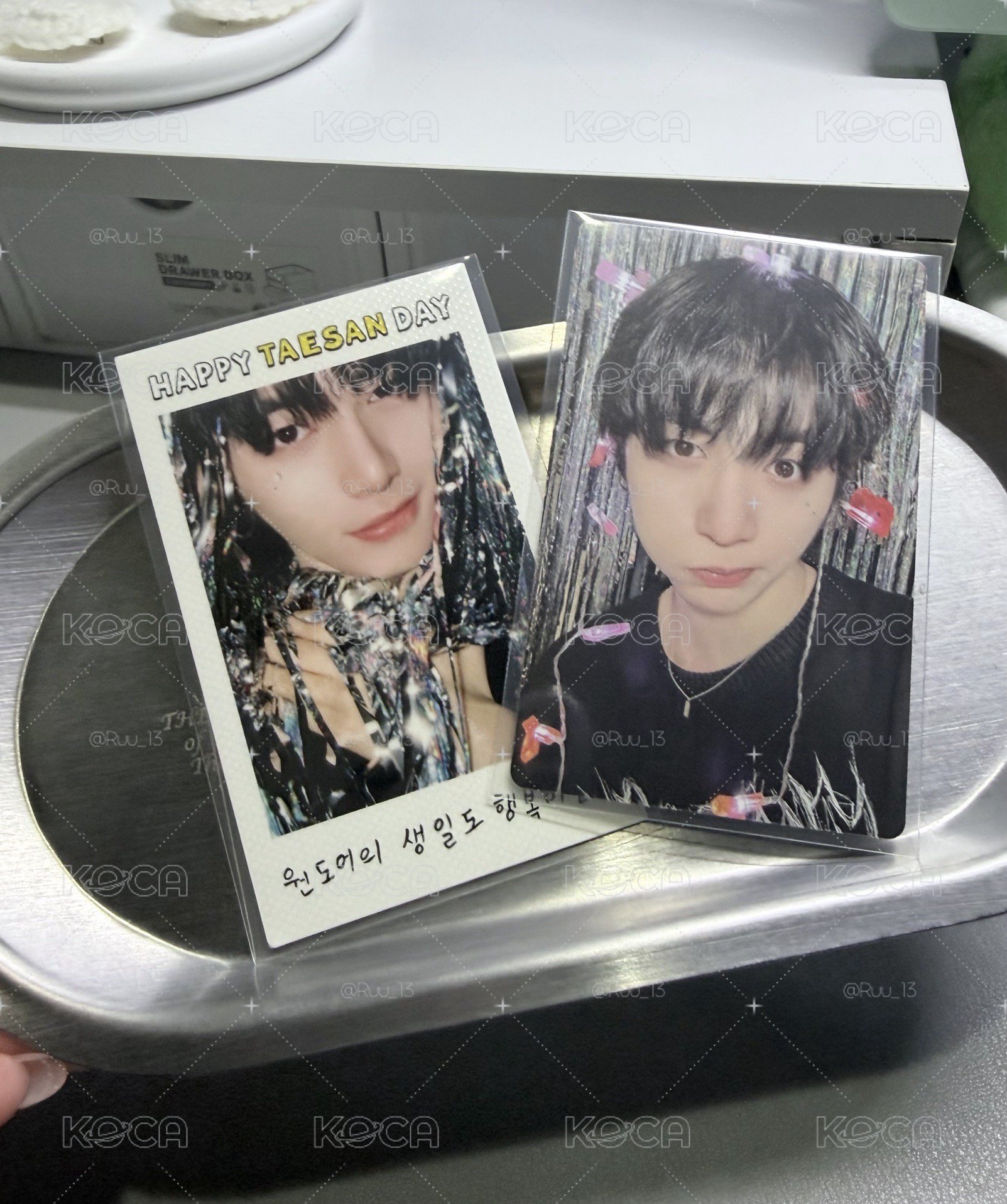 “𝗥𝘂.𝗖.☆ / 𝟮𝟰生日小卡 𝗧𝗔𝗘𝗦𝗔𝗡 兩張不拆