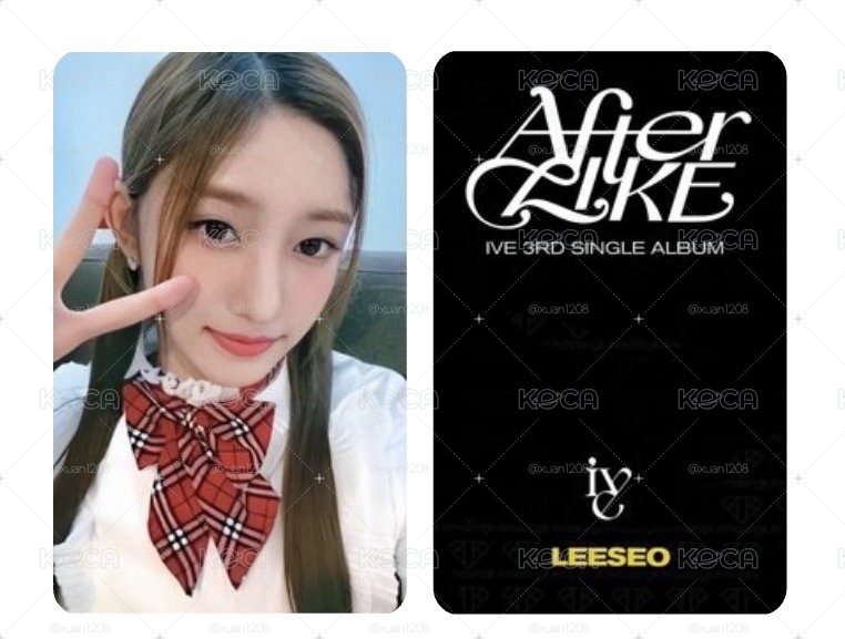 After LIKE mokket 簽售卡 