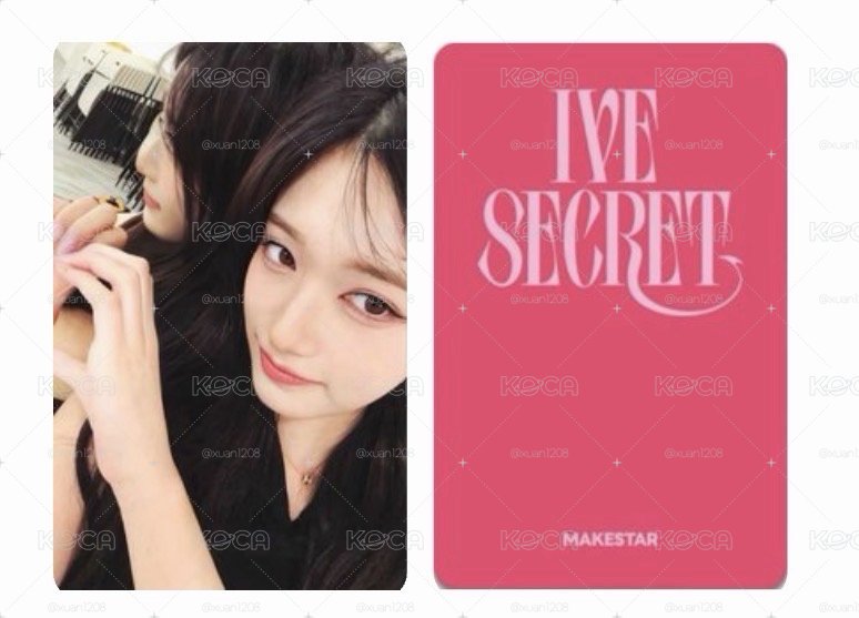 IVE SECRET ms 1.0  特典卡 對鏡ver.