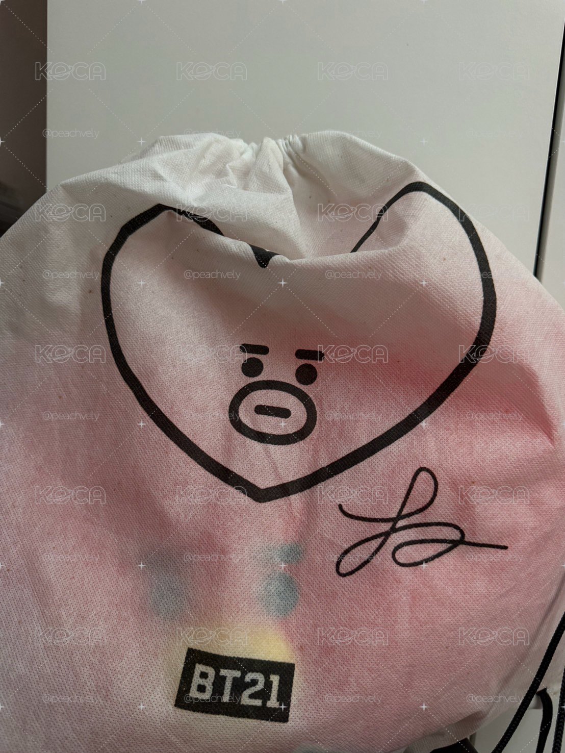 BTS BT21 42cm 初代絕版品 TATA抱枕 金泰亨 V