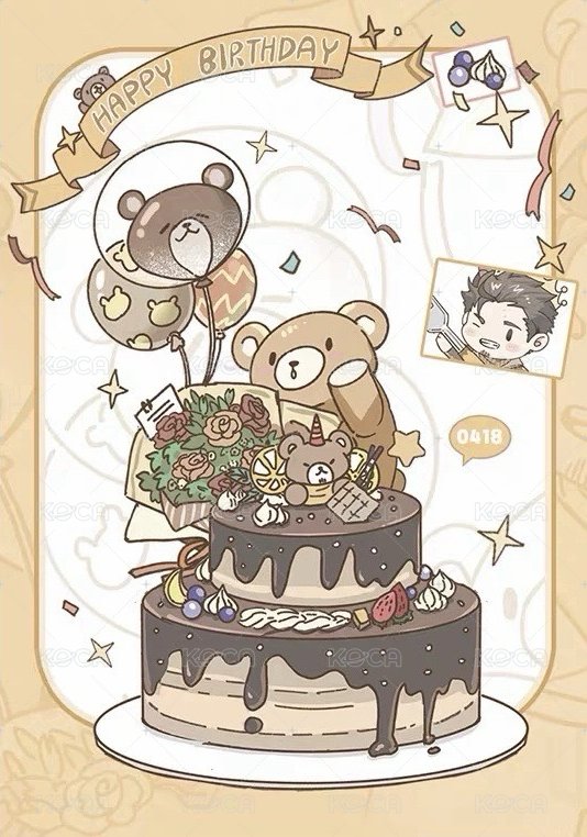 2026生日 胖胖小熊誕生日 拍立得  背面