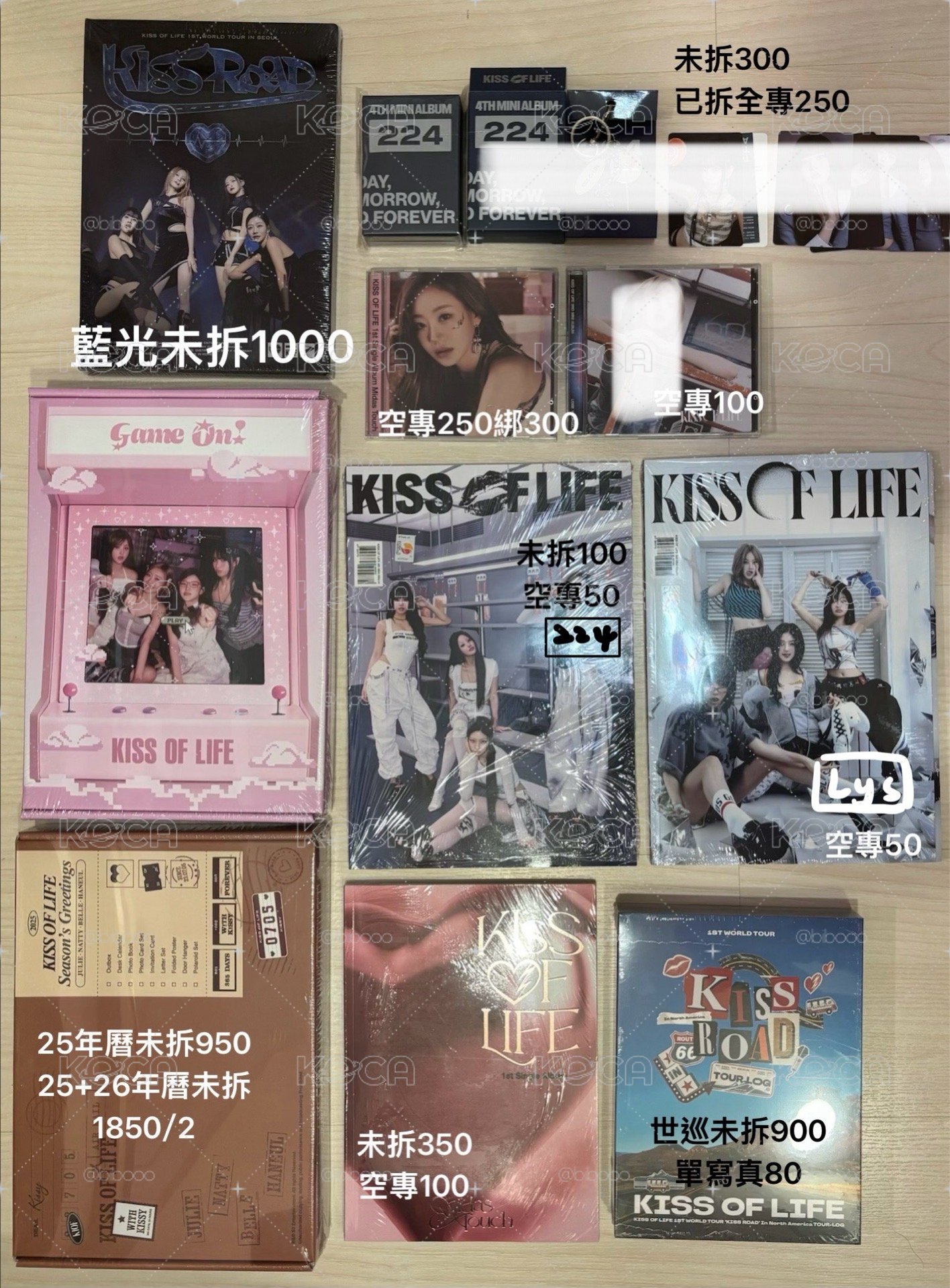 kiof 各種專輯 年曆 世巡演唱會 《部分可當捆》