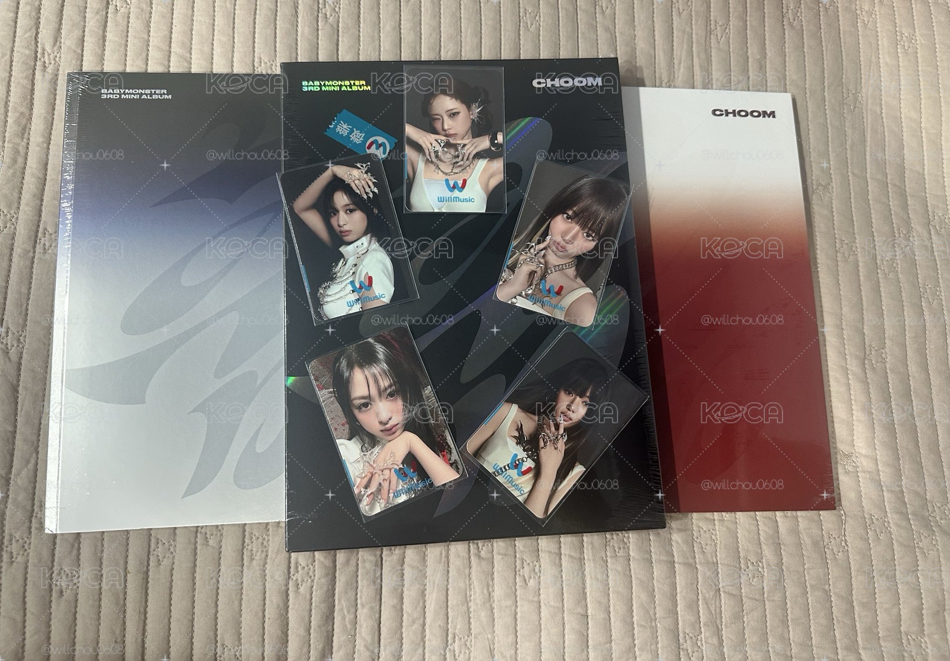 Babymonster 團封三張一套 微樂客特典賢茶一套加官派露