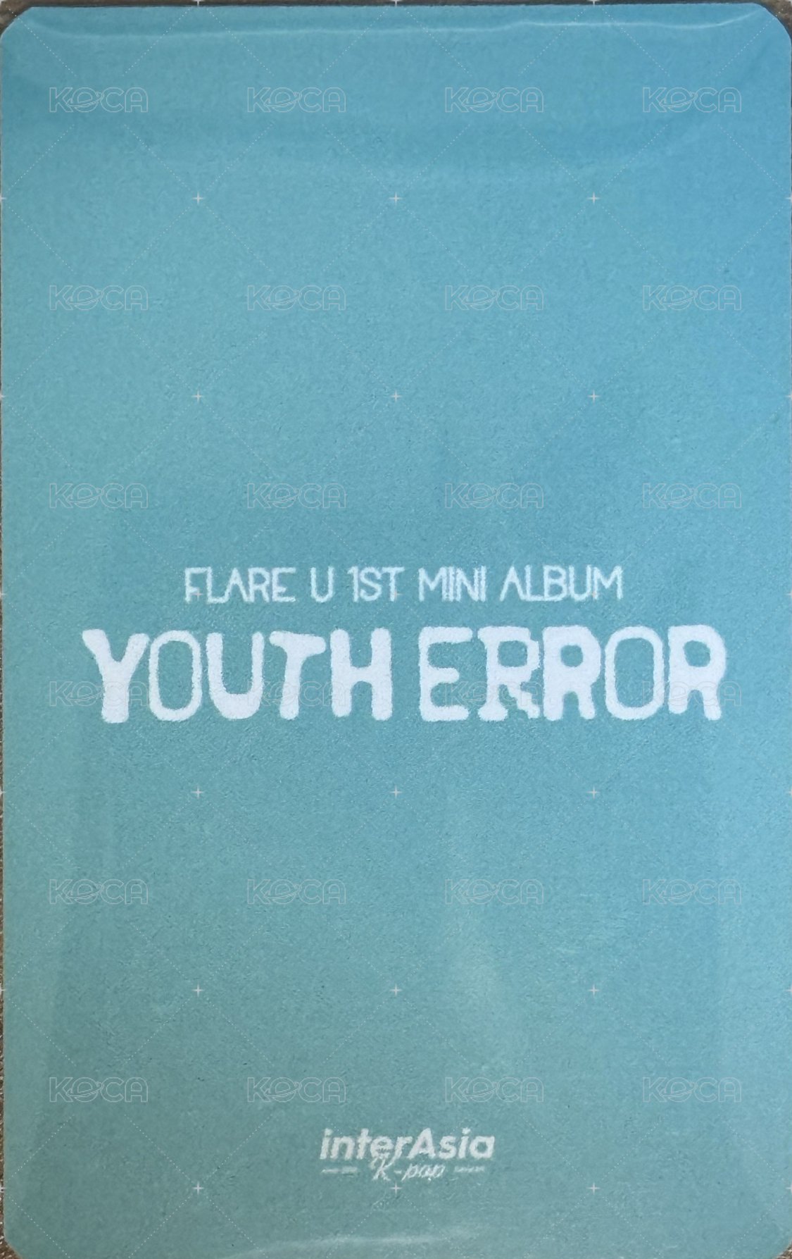 YOUTH ERROR ia 預售 特典卡  背面