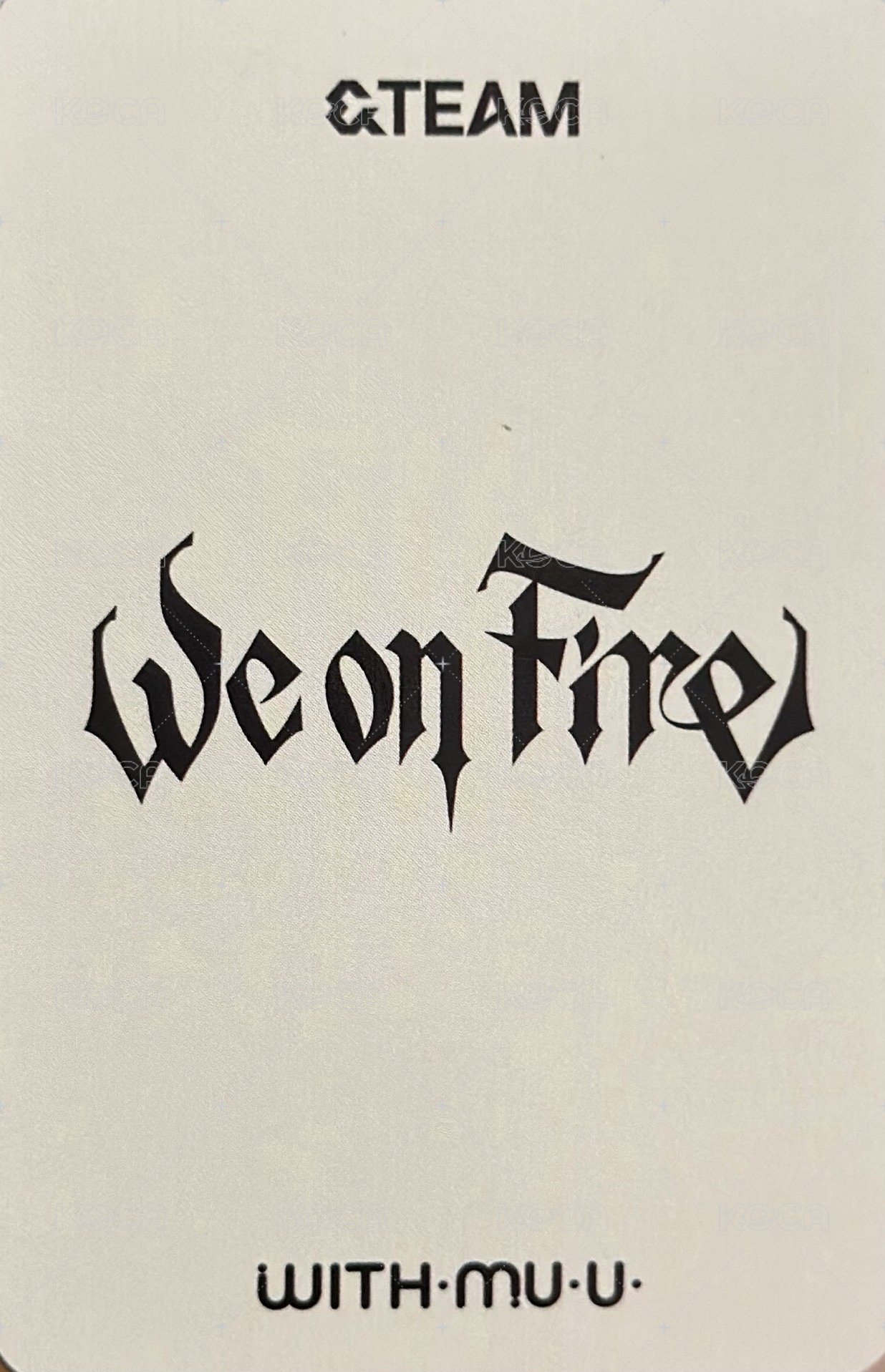 WOF wm 通路 特典卡  背面