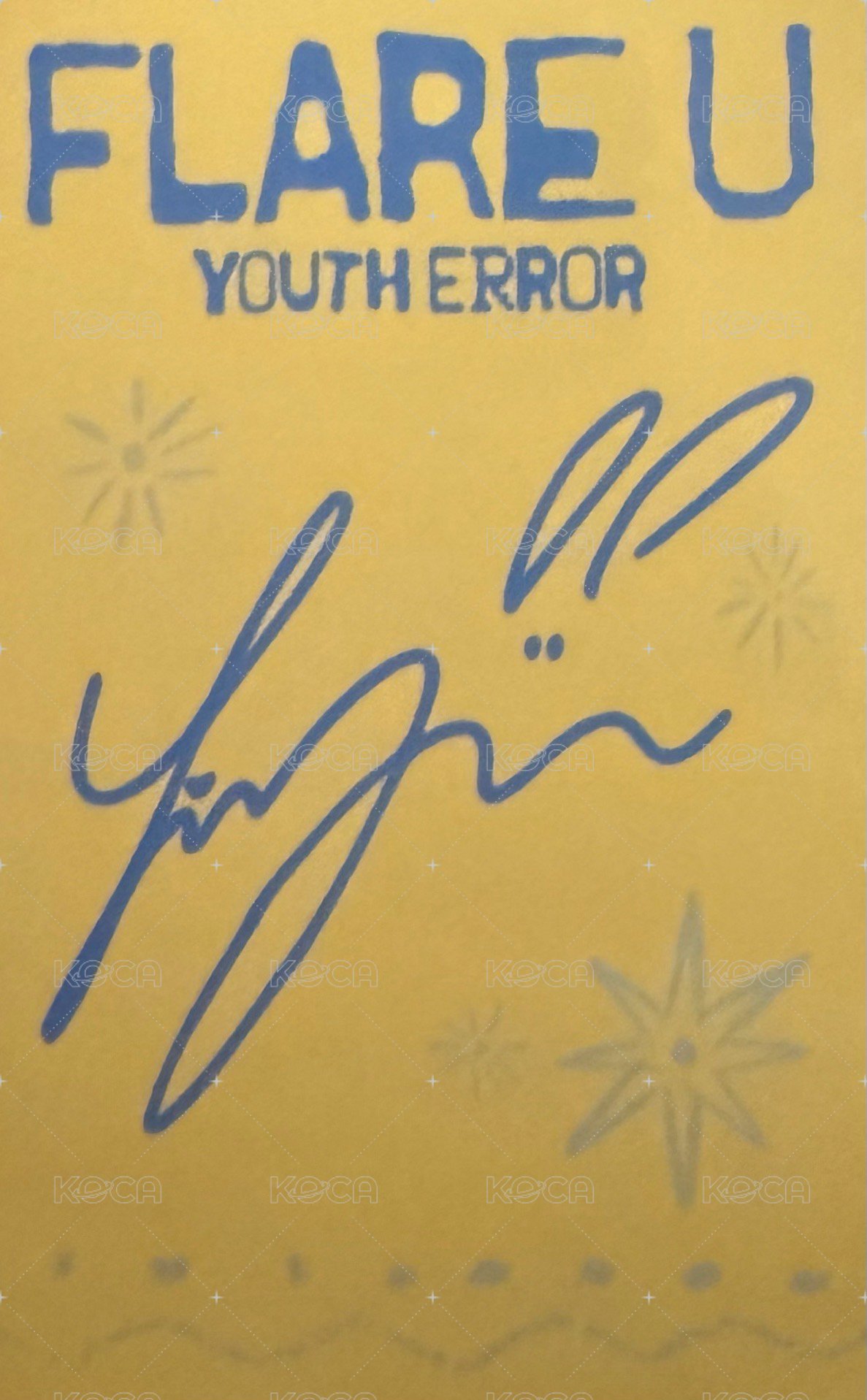 YOUTH ERROR Crayon ver. 專輯卡  背面