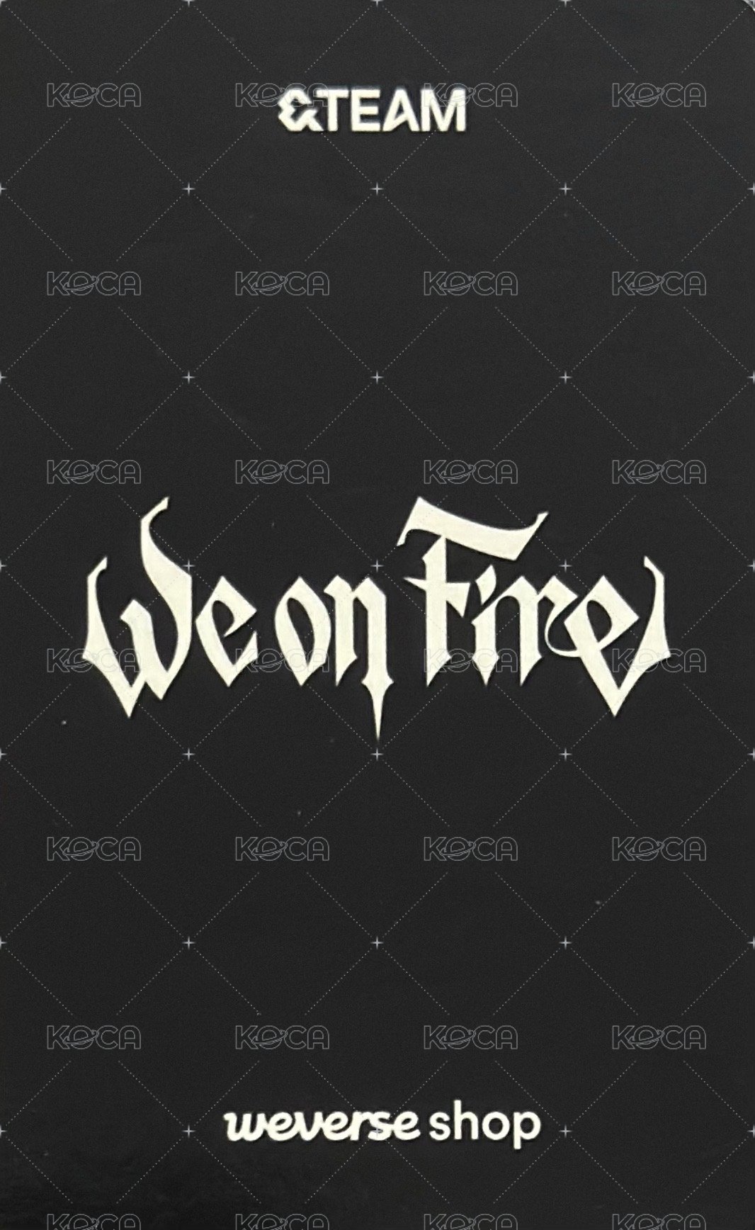 WOF wvs GL x SHOWCASE LIVE  特典卡 ～B ver. 背面