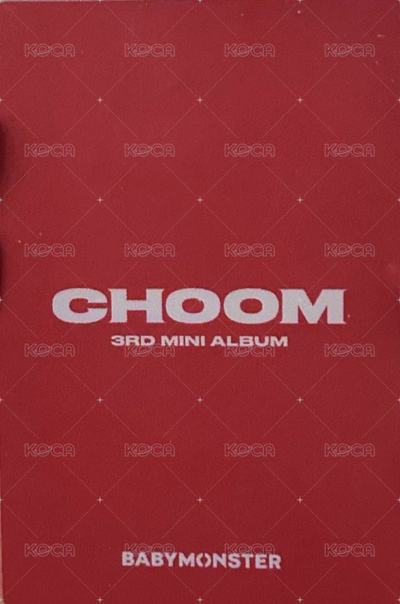 춤 (CHOOM) Fnac 歐洲 特典卡  背面