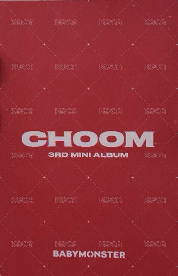 춤 (CHOOM) Fnac 歐洲 特典卡  背面