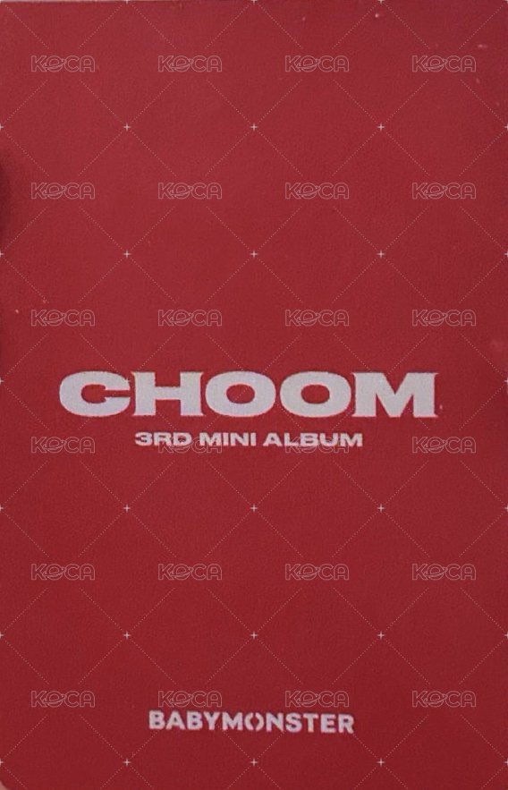 춤 (CHOOM) Fnac 歐洲 特典卡  背面