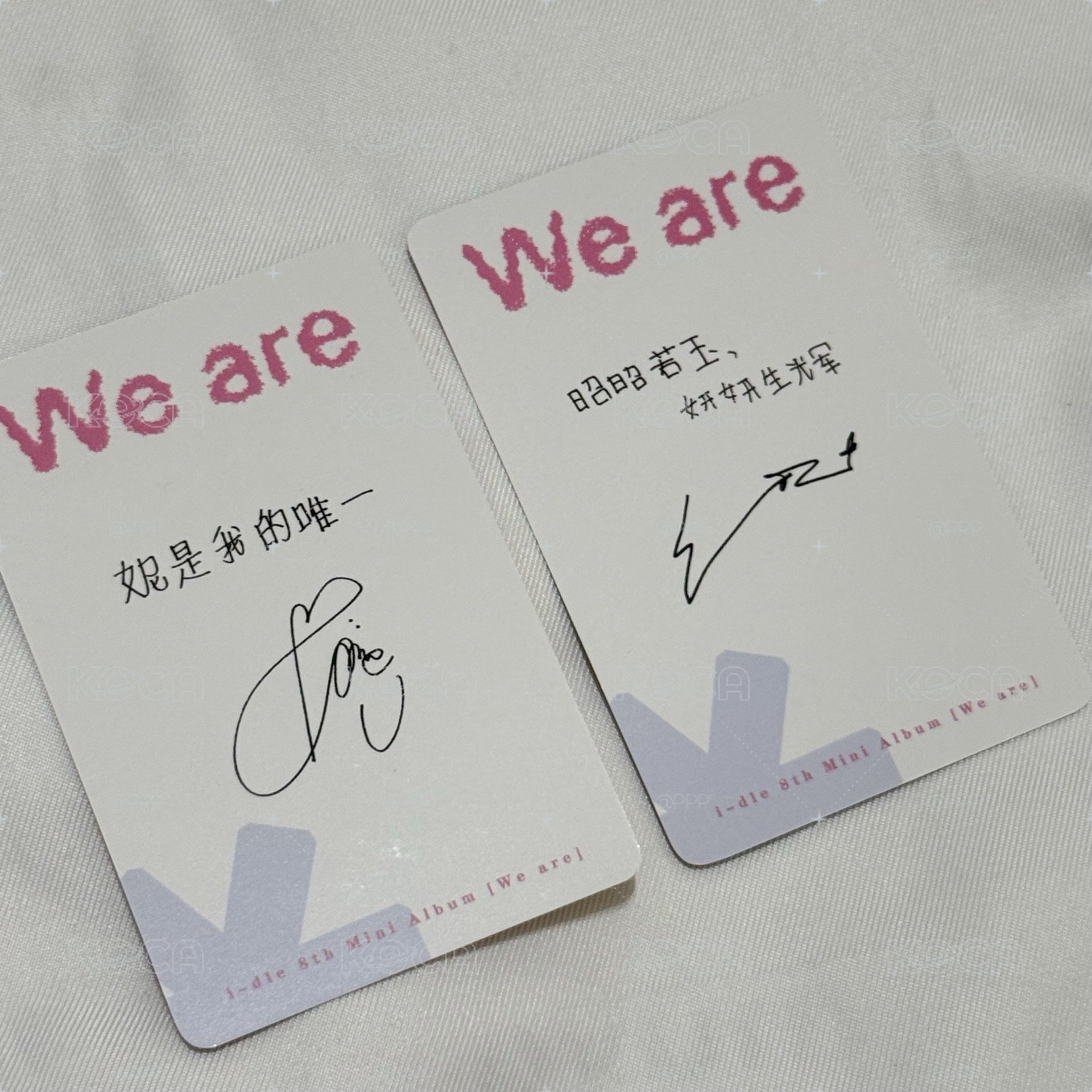 we are 泡泡摩奇澳門線下簽售卡 中文卡背
