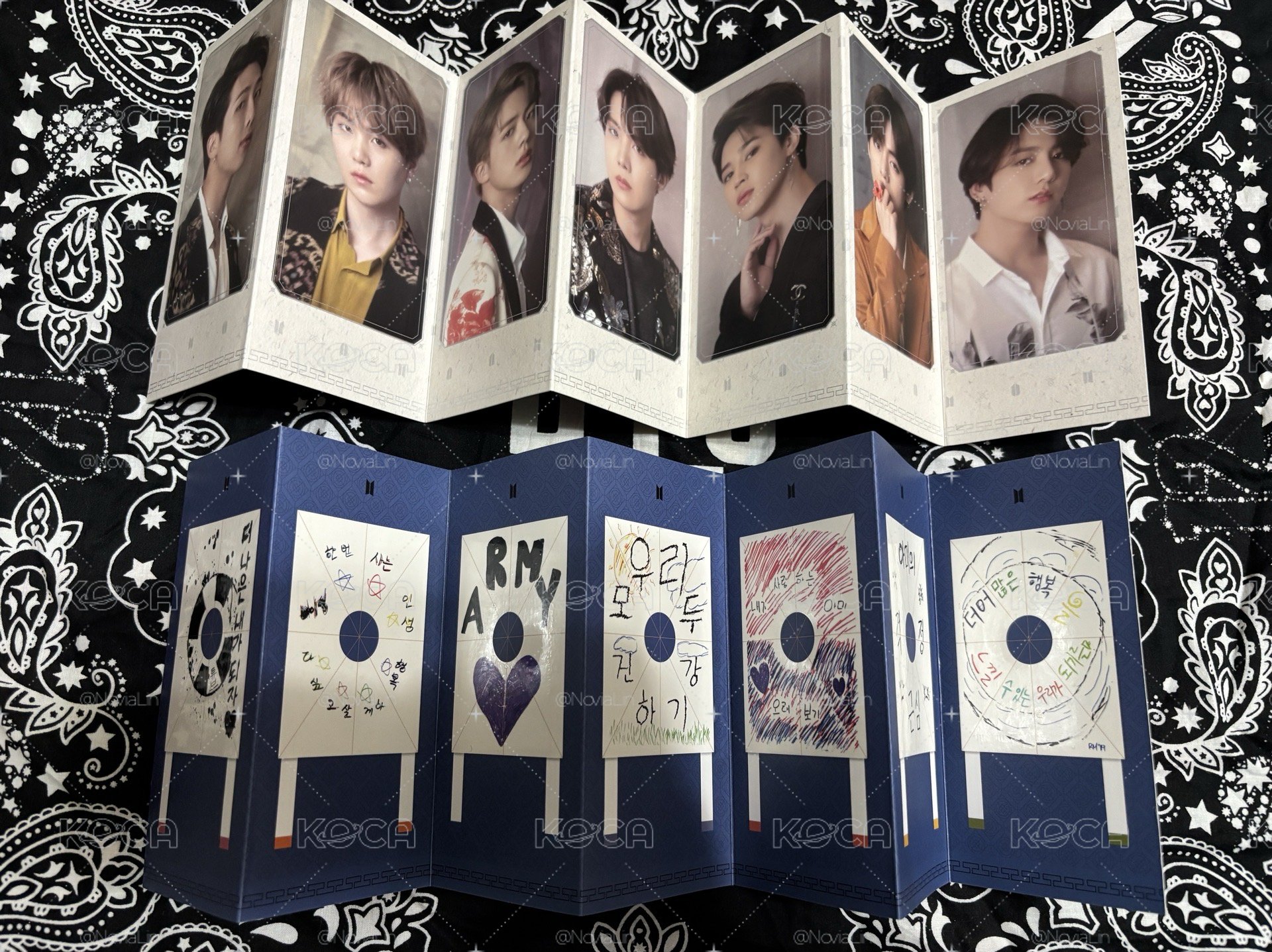 BTS 夏日寫真 小屏風