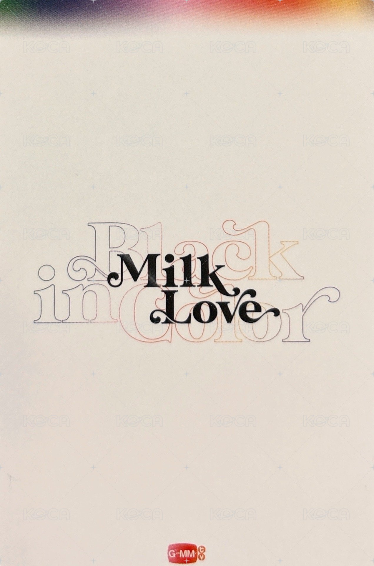 2025 GMM MILKLOVE 年曆卡  背面