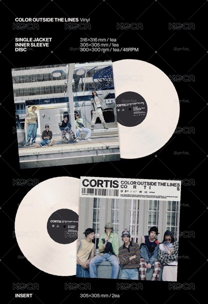 CORTIS 【The 1st EP [COLOR OUTSIDE THE LINES](Vinyl)】