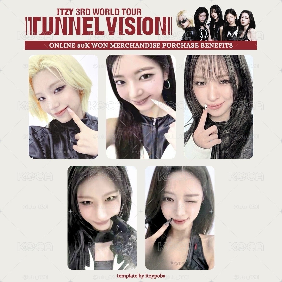 準現貨 ITZY 三巡 TUNNEL VISION 線上 滿額卡 小卡 禮志 留真 Lia 有娜 彩領
