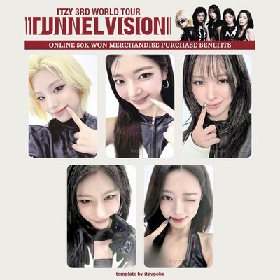 準現貨 ITZY 三巡 TUNNEL VISION 線上 滿額卡 小卡 禮志 留真 Lia 有娜 彩領