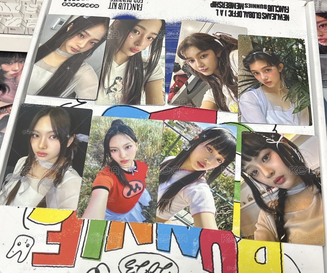 newjeans line friends快閃店小卡 藍