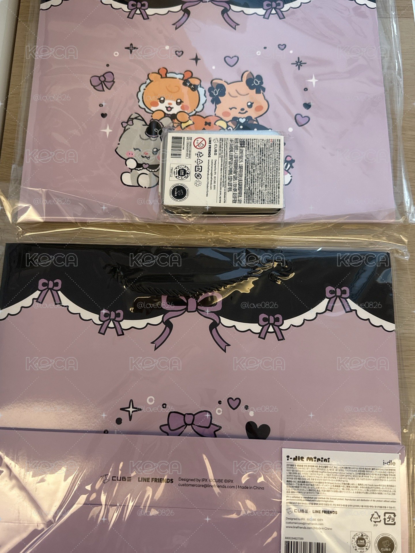 (G)I-DLE minini 快閃店的周邊商品拍立得鐵盒組+紙袋組