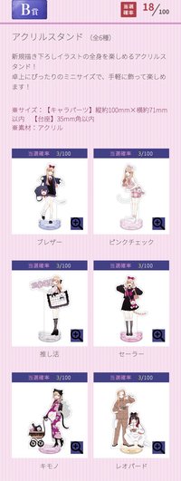 SQUARE ENIX B賞 アクリルスタンド(6種)
